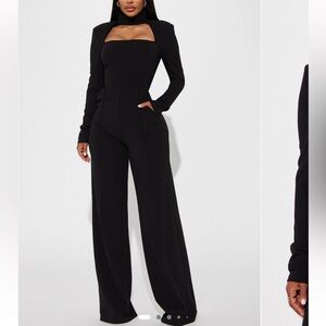 Fashion Nova Elegant Black Jumpsuit